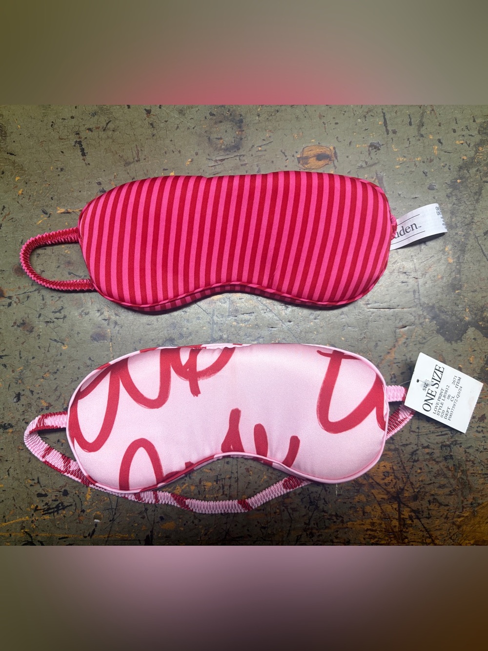Auden Pink and Red Women's Sleep Eye Masks - Pack of 2